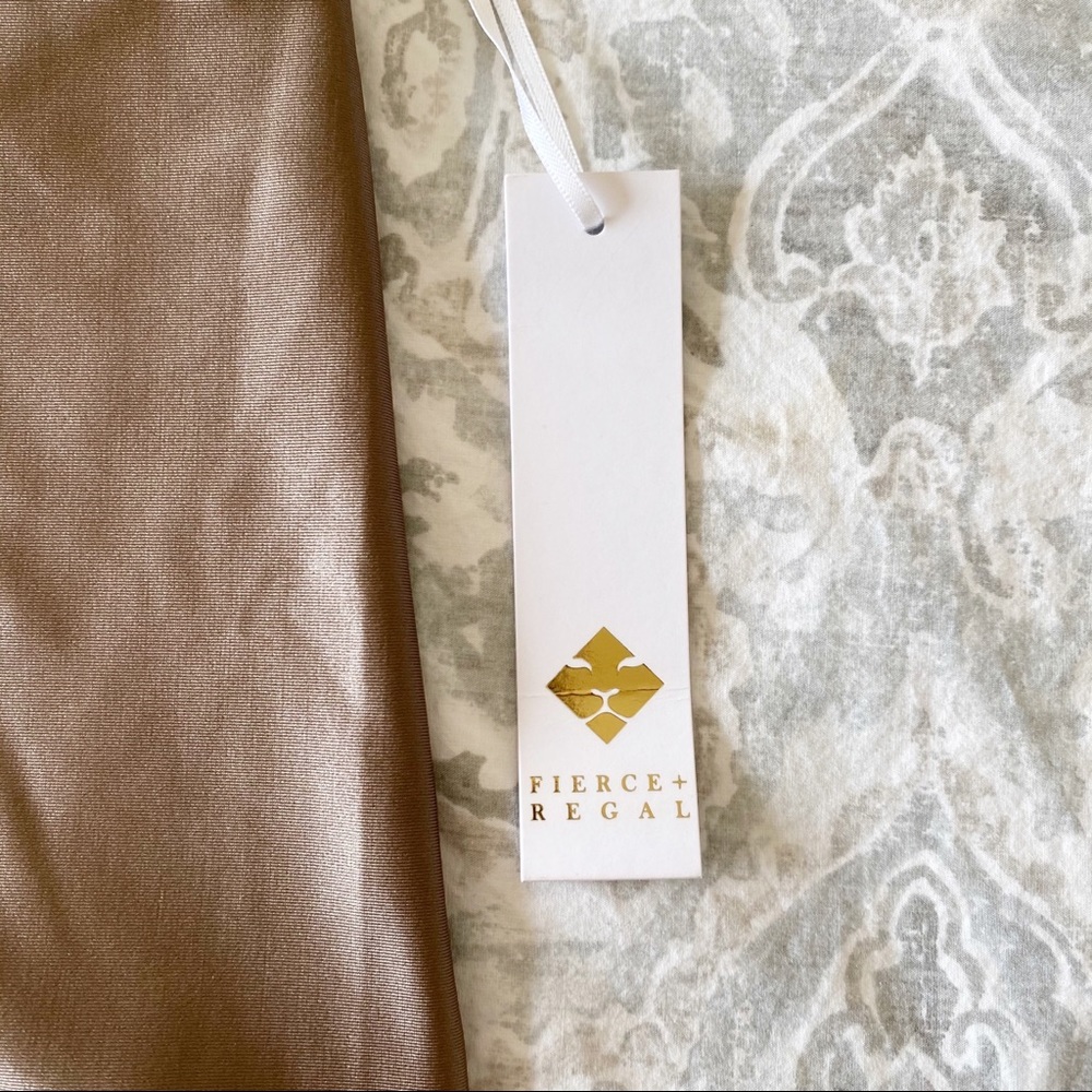 FIERCE + REGAL The Biker Short Tan XXS NWT - Picture 3 of 8